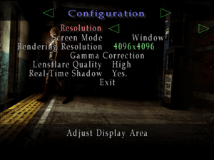 In-game display settings