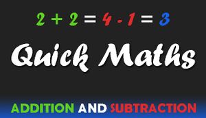 Quick Maths: addition and subtraction cover