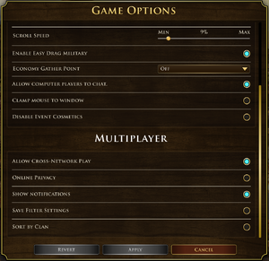 Gameplay settings (2/2)