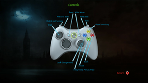 In-game Xbox controller scheme.