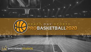 Draft Day Sports: Pro Basketball 2020 cover