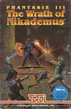 Phantasie III: The Wrath of Nikademus cover