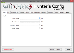 The Witcher 3 Config Tool enables an extensive range of options.