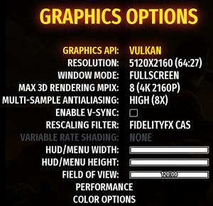 Graphics Options