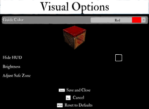 Visual Options