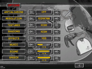 In-game setup screen.