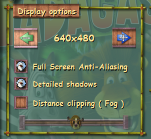 Display options
