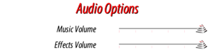 Audio options.