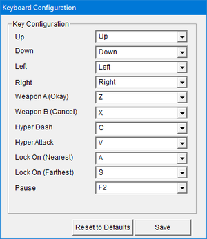Keyboard remapping from the Steam version.