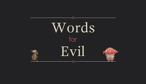 Words for Evil cover