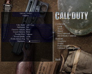 In-game general graphics settings.