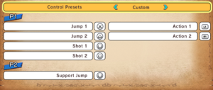 Gamepad settings (DS4 and DualSense layout, example for both titles)