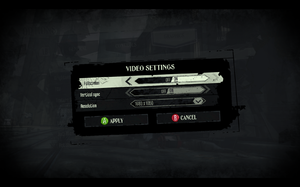 In-game resolution settings.