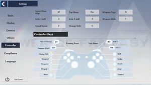 Controller options