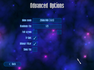 In-game advanced graphics settings