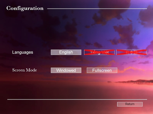 General settings for HTML5 version of the game.