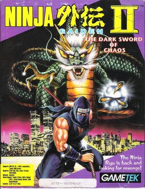 Ninja Gaiden II: The Dark Sword of Chaos cover