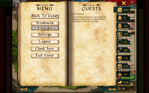 In-game main menu settings.