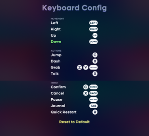 In-game keyboard remapping.
