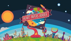 Heart. Papers. Border. cover