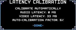 Latency calibration