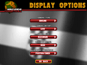 Display options menu.