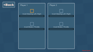 In-game input settings
