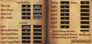 In-game combat settings