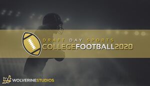 Draft Day Sports: College Football 2020 cover