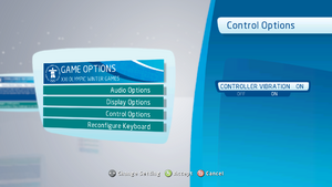 In-game controls setttings.