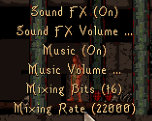 In-game sound options