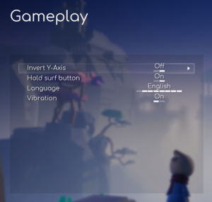Gameplay settings