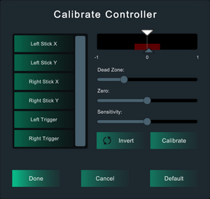 Controller calibration