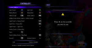 Settings for Controller