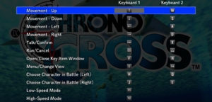 Keyboard bindings (Chrono Cross)