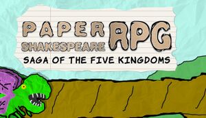 Paper Shakespeare RPG: Saga of the Five Kingdoms cover