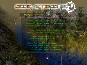 The input settings of AirStrike 2, which allows various actions to be remapped