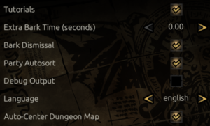 In-game miscellaneous settings.