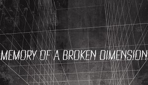 Memory of a Broken Dimension cover