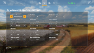 In-Game Advanced Graphical Settings