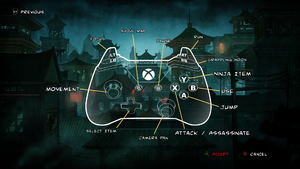 Xbox controller scheme.