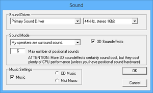 In-game advanced audio settings.