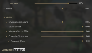 In-game audio settings. (Launch)